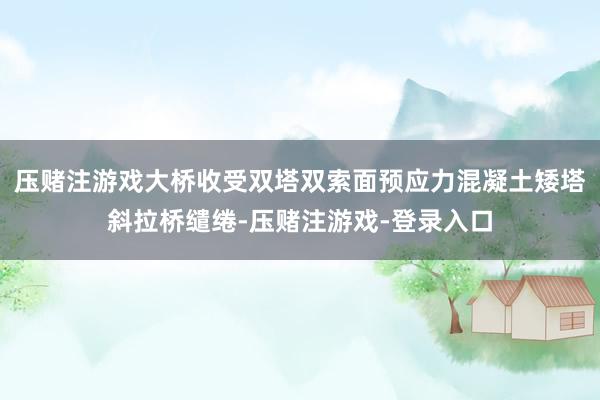 压赌注游戏大桥收受双塔双索面预应力混凝土矮塔斜拉桥缱绻-压赌注游戏-登录入口