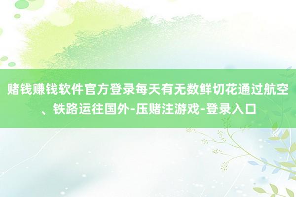 赌钱赚钱软件官方登录每天有无数鲜切花通过航空、铁路运往国外-压赌注游戏-登录入口